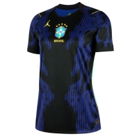 Camiseta Brasil Segunda Equipación Replica Mundial 2026 para mujer mangas cortas